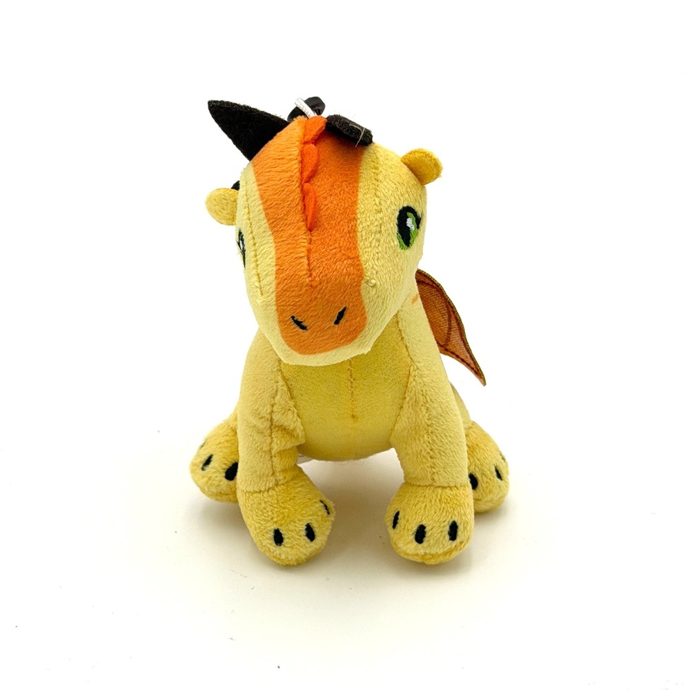 Wings of Fire Sunny Dragon Plush Clip On Bullsitoy SandWing Yellow Orange 3 inch